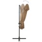 vidaXL Ampelschirm mit Lüftung Taupe 250x250 cm vidaXL Ampelschirm mit Lüftung Taupe 250x250 cm
