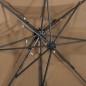 vidaXL Ampelschirm mit Lüftung Taupe 250x250 cm vidaXL Ampelschirm mit Lüftung Taupe 250x250 cm