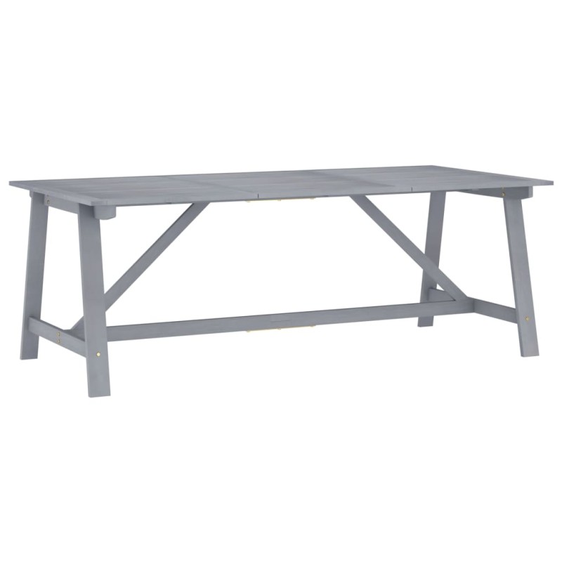 vidaXL Garten-Esstisch Grau 206x100x74 cm Akazie Massivholz vidaXL Garten-Esstisch Grau 206x100x74 cm Akazie Massivholz