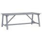 vidaXL Garten-Esstisch Grau 206x100x74 cm Akazie Massivholz vidaXL Garten-Esstisch Grau 206x100x74 cm Akazie Massivholz