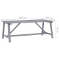 vidaXL Garten-Esstisch Grau 206x100x74 cm Akazie Massivholz vidaXL Garten-Esstisch Grau 206x100x74 cm Akazie Massivholz