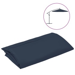 vidaXL Ersatzbezug für Ampelschirm Blau 350 cm