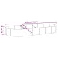 vidaXL Hochbeet Pulverbeschichteter Stahl 296x140x36 cm Braun vidaXL Hochbeet Pulverbeschichteter Stahl 296x140x36 cm Braun