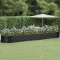 vidaXL Hochbeet Pulverbeschichteter Stahl 584x140x68 cm Anthrazit vidaXL Hochbeet Pulverbeschichteter Stahl 584x140x68 cm Anthrazit