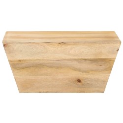 vidaXL Couchtisch V-Form 66x66x30 cm Mango Massivholz