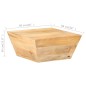 vidaXL Couchtisch V-Form 66x66x30 cm Mango Massivholz vidaXL Couchtisch V-Form 66x66x30 cm Mango Massivholz