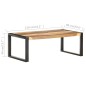vidaXL Couchtisch 110x60x40 cm Massivholz mit Palisander-Finish vidaXL Couchtisch 110x60x40 cm Massivholz mit Palisander-Finish