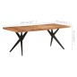 vidaXL Esstisch 200x90x76 cm Akazie Massivholz vidaXL Esstisch 200x90x76 cm Akazie Massivholz