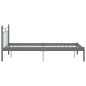 vidaXL Bettgestell Grau Metall 120x200 cm vidaXL Bettgestell Grau Metall 120x200 cm