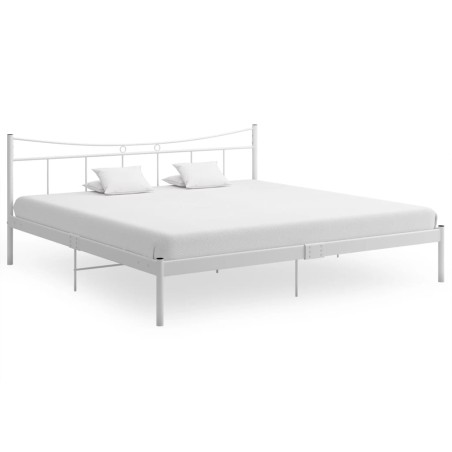 vidaXL Bettgestell Grau Metall 200x200 cm 