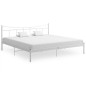 vidaXL Bettgestell Grau Metall 200x200 cm vidaXL Bettgestell Grau Metall 200x200 cm