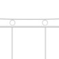 vidaXL Bettgestell Grau Metall 200x200 cm vidaXL Bettgestell Grau Metall 200x200 cm