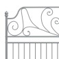 vidaXL Bettgestell Grau Metall 160x200 cm vidaXL Bettgestell Grau Metall 160x200 cm