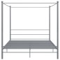 vidaXL Himmelbett Grau Metall 200x200 cm vidaXL Himmelbett Grau Metall 200x200 cm