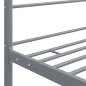 vidaXL Himmelbett Grau Metall 200x200 cm vidaXL Himmelbett Grau Metall 200x200 cm