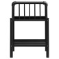 vidaXL Nachttische 2 Stk. Schwarz Metall und Glas vidaXL Nachttische 2 Stk. Schwarz Metall und Glas