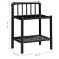 vidaXL Nachttische 2 Stk. Schwarz Metall und Glas vidaXL Nachttische 2 Stk. Schwarz Metall und Glas