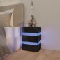 vidaXL LED-Nachttisch Hochglanz-Schwarz 45x35x67 cm Holzwerkstoff vidaXL LED-Nachttisch Hochglanz-Schwarz 45x35x67 cm Holzwerkstoff