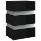 vidaXL LED-Nachttisch Hochglanz-Schwarz 45x35x67 cm Holzwerkstoff vidaXL LED-Nachttisch Hochglanz-Schwarz 45x35x67 cm Holzwerkstoff