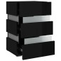 vidaXL LED-Nachttisch Hochglanz-Schwarz 45x35x67 cm Holzwerkstoff vidaXL LED-Nachttisch Hochglanz-Schwarz 45x35x67 cm Holzwerkstoff