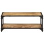 vidaXL Couchtisch 90x45x35 cm Raues Massives Mangoholz vidaXL Couchtisch 90x45x35 cm Raues Massives Mangoholz