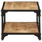 vidaXL Couchtisch 90x45x35 cm Raues Massives Mangoholz vidaXL Couchtisch 90x45x35 cm Raues Massives Mangoholz