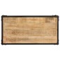 vidaXL Couchtisch 90x45x35 cm Raues Massives Mangoholz vidaXL Couchtisch 90x45x35 cm Raues Massives Mangoholz