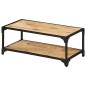 vidaXL Couchtisch 90x45x35 cm Raues Massives Mangoholz vidaXL Couchtisch 90x45x35 cm Raues Massives Mangoholz