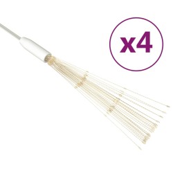 vidaXL Feuerwerk-Lichter 4 Stk. Weihnachtsdeko Warmweiß 20 cm 560 LEDs