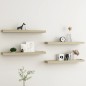 vidaXL Loggia Wandregale 4 Stk. Eichen-Optik 80x15x4 cm MDF vidaXL Loggia Wandregale 4 Stk. Eichen-Optik 80x15x4 cm MDF