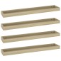 vidaXL Loggia Wandregale 4 Stk. Eichen-Optik 80x15x4 cm MDF vidaXL Loggia Wandregale 4 Stk. Eichen-Optik 80x15x4 cm MDF