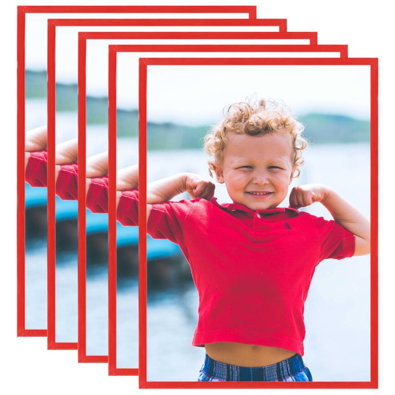 vidaXL Bilderrahmen Collage 5 Stk. für Wand Rot 59,4x84 cm MDF vidaXL Bilderrahmen Collage 5 Stk. für Wand Rot 59,4x84 cm MDF