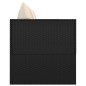 Outdoor-Loungebett mit Kissen Schwarz Poly Rattan Outdoor-Loungebett mit Kissen Schwarz Poly Rattan