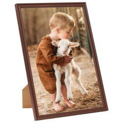 vidaXL Bilderrahmen Collage 3 Stk. für Wand Tisch Braun 70x90 cm MDF