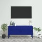 vidaXL TV-Schrank Marineblau 105x35x50 cm Stahl vidaXL TV-Schrank Marineblau 105x35x50 cm Stahl
