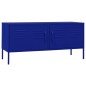 vidaXL TV-Schrank Marineblau 105x35x50 cm Stahl vidaXL TV-Schrank Marineblau 105x35x50 cm Stahl
