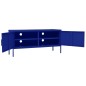 vidaXL TV-Schrank Marineblau 105x35x50 cm Stahl vidaXL TV-Schrank Marineblau 105x35x50 cm Stahl