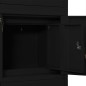 vidaXL Büroschrank Schwarz 90x40x180 cm Stahl vidaXL Büroschrank Schwarz 90x40x180 cm Stahl