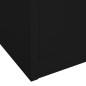 vidaXL Büroschrank Schwarz 90x40x180 cm Stahl vidaXL Büroschrank Schwarz 90x40x180 cm Stahl