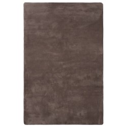 vidaXL Hochflor-Teppich Taupe 230x160 cm