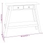 vidaXL Konsolentisch mit Schubladen 90x30x75 cm Massivholz Mahagoni vidaXL Konsolentisch mit Schubladen 90x30x75 cm Massivholz Mahagoni