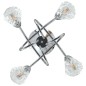 vidaXL Deckenleuchte mit Glasschirmen für 4 G9 LED-Leuchtmittel vidaXL Deckenleuchte mit Glasschirmen für 4 G9 LED-Leuchtmittel