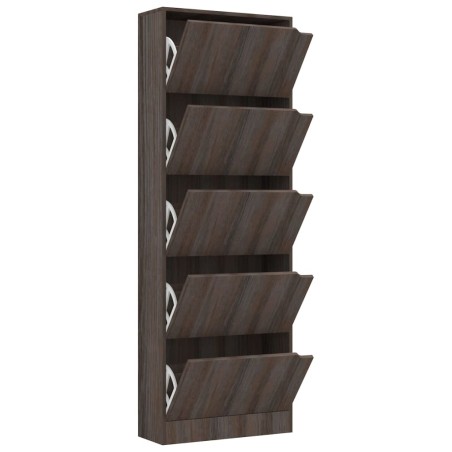 vidaXL Schuhschrank mit 5 Türen Grau Sonoma-Eiche 59x24x167 cm
