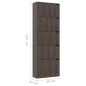 vidaXL Schuhschrank mit 5 Türen Grau Sonoma-Eiche 59x24x167 cm vidaXL Schuhschrank mit 5 Türen Grau Sonoma-Eiche 59x24x167 cm