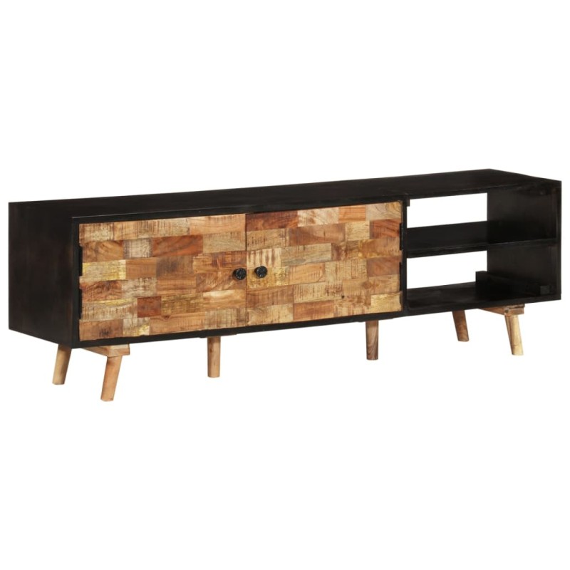 vidaXL TV-Schrank 140x30x45 cm Rohes Mangoholz und Massivholz Akazie vidaXL TV-Schrank 140x30x45 cm Rohes Mangoholz und Massivholz Akazie