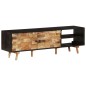 vidaXL TV-Schrank 140x30x45 cm Rohes Mangoholz und Massivholz Akazie vidaXL TV-Schrank 140x30x45 cm Rohes Mangoholz und Massivholz Akazie