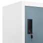 vidaXL Schließfachschrank Hellgrau und Dunkelgrau 90x45x180 cm Stahl vidaXL Schließfachschrank Hellgrau und Dunkelgrau 90x45x180 cm Stahl