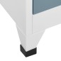 vidaXL Schließfachschrank Hellgrau und Dunkelgrau 90x45x180 cm Stahl vidaXL Schließfachschrank Hellgrau und Dunkelgrau 90x45x180 cm Stahl
