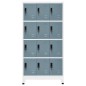 vidaXL Schließfachschrank Hellgrau und Dunkelgrau 90x45x180 cm Stahl vidaXL Schließfachschrank Hellgrau und Dunkelgrau 90x45x180 cm Stahl
