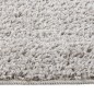 vidaXL Shaggy-Teppich Hellgrau 80x150 cm Rutschfest